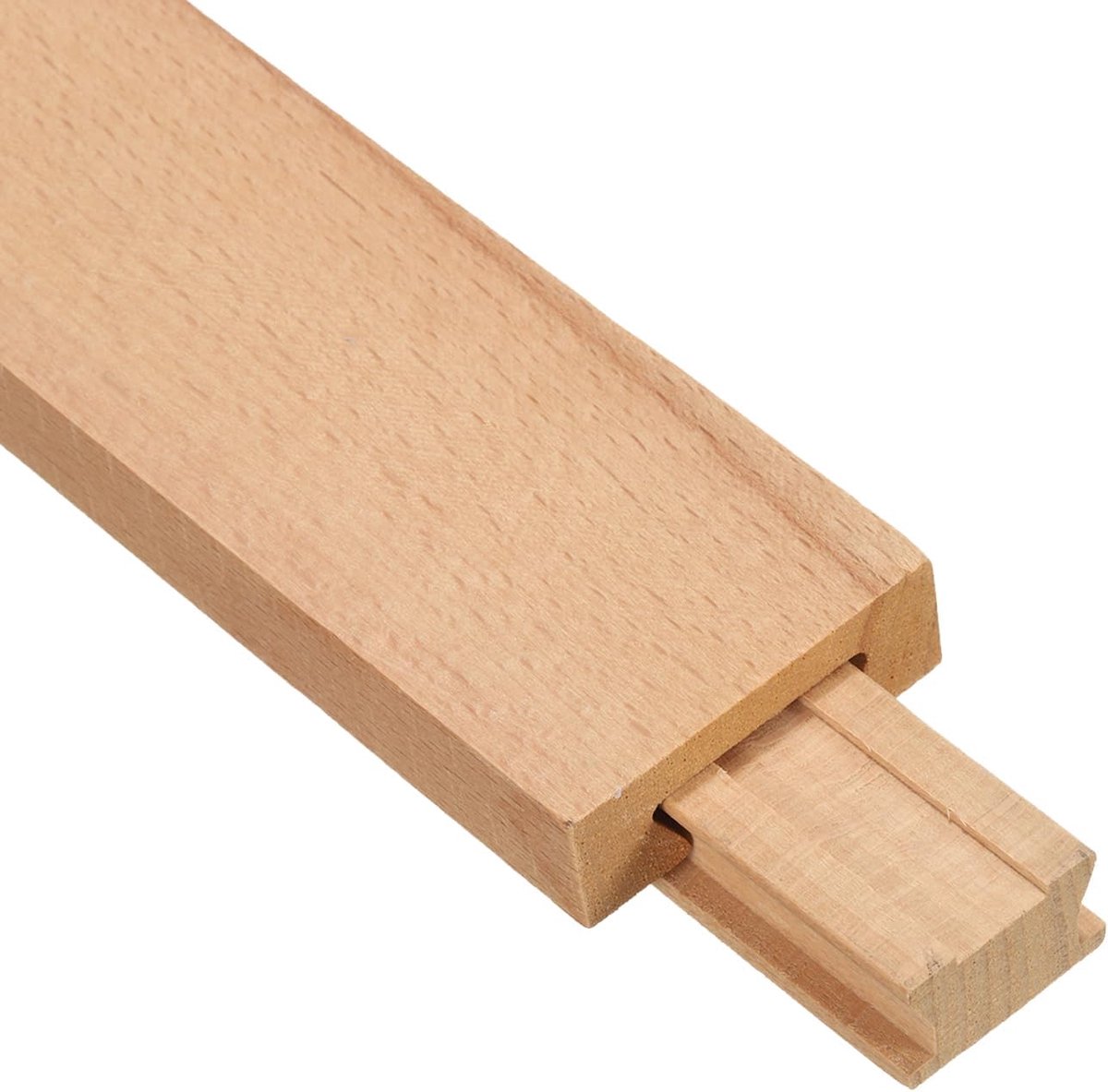 Ladegeleiders van hout, klassieke middenrail van hout, vervangingsset voor onderste schuifrails voor laden, 40 cm