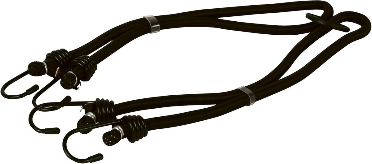 Bagagespin 8 mm elastaan/nylon 60 cm zwa