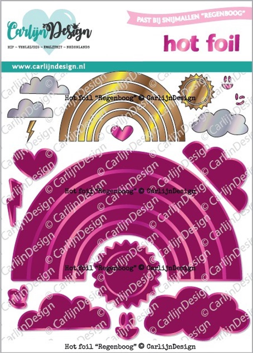 Hot foil Regenboog