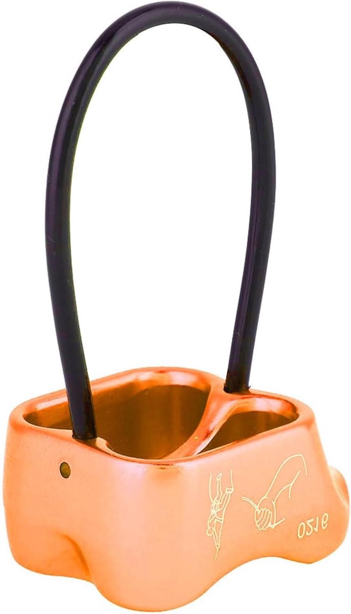 Afdaalapparaat - Klimtouw Accessoire - Rotsklimmen Speleologie - Hoge Sterkte - 25 KN Belasting - Zwart