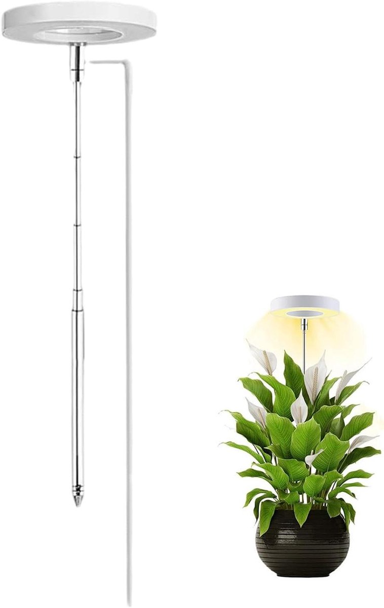 Groeilamp - Plantenlamp LED - Planten Kweken - Volledig Spectrum - 63 cm Hoogte - Wit
