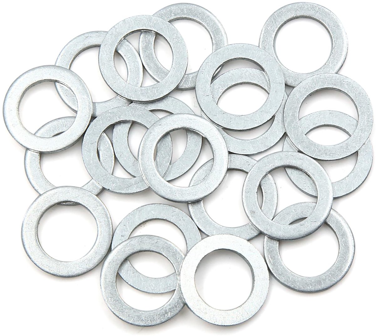 Dailygoods- Olieaftapsluitringen Aluminium - 20 Stuks - Buitendiameter 22 mm - Binnendiameter 14 mm - Dikte 2 mm - Luchtdichte Afdichting - Afdichtringen