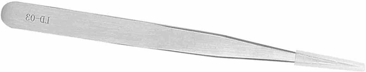 Pincet Set - Precisie Tangen - Wimpers Aanbrengen - Roestvrij Staal - 1 stuk - Zilver