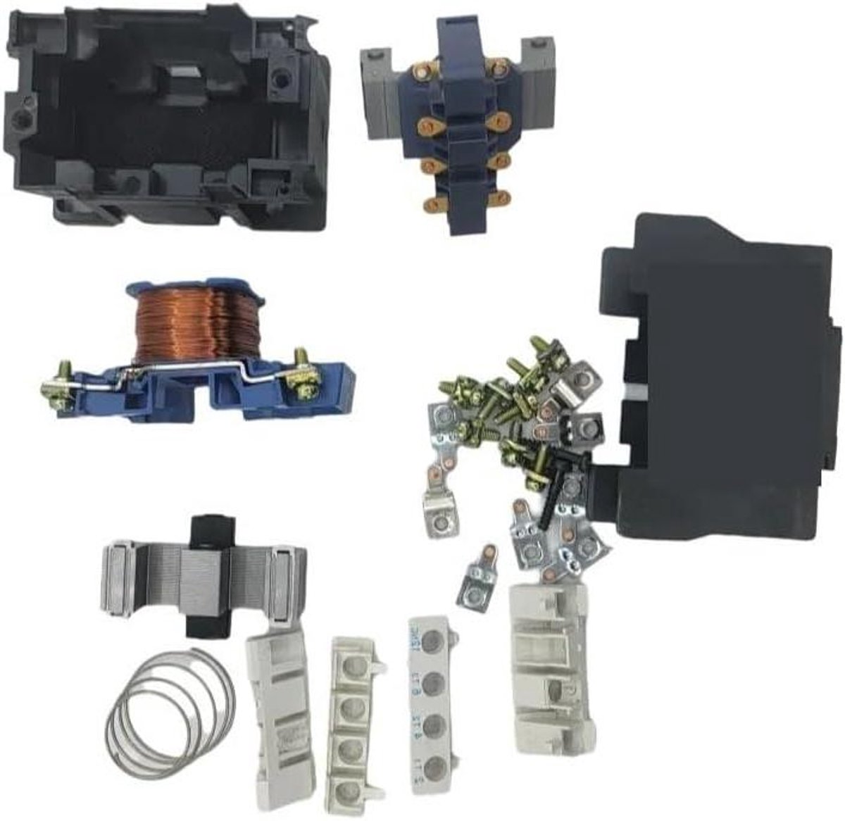 Magneetcontact - Motor starter - Motorbescherming - 3 Polen 1NO/1NC - 100 A - Zwart