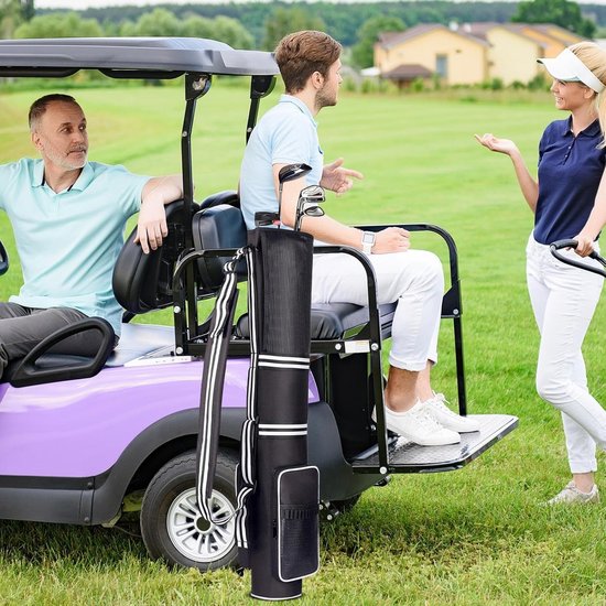 Draagbare Golfclubtas - Golftas Opvouwbaar - Golf Sporten - Waterdicht Lichtgewicht - Houdt 3-9 Clubs - Zwart — afbeelding 2
