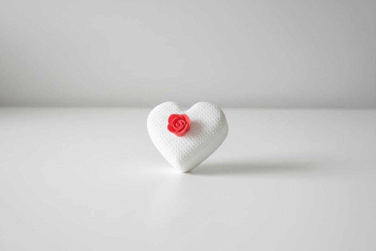 3D-geprint Hartvormig Sieradendoosje met Roos – Cadeaudoosje voor Ring of Sieraden