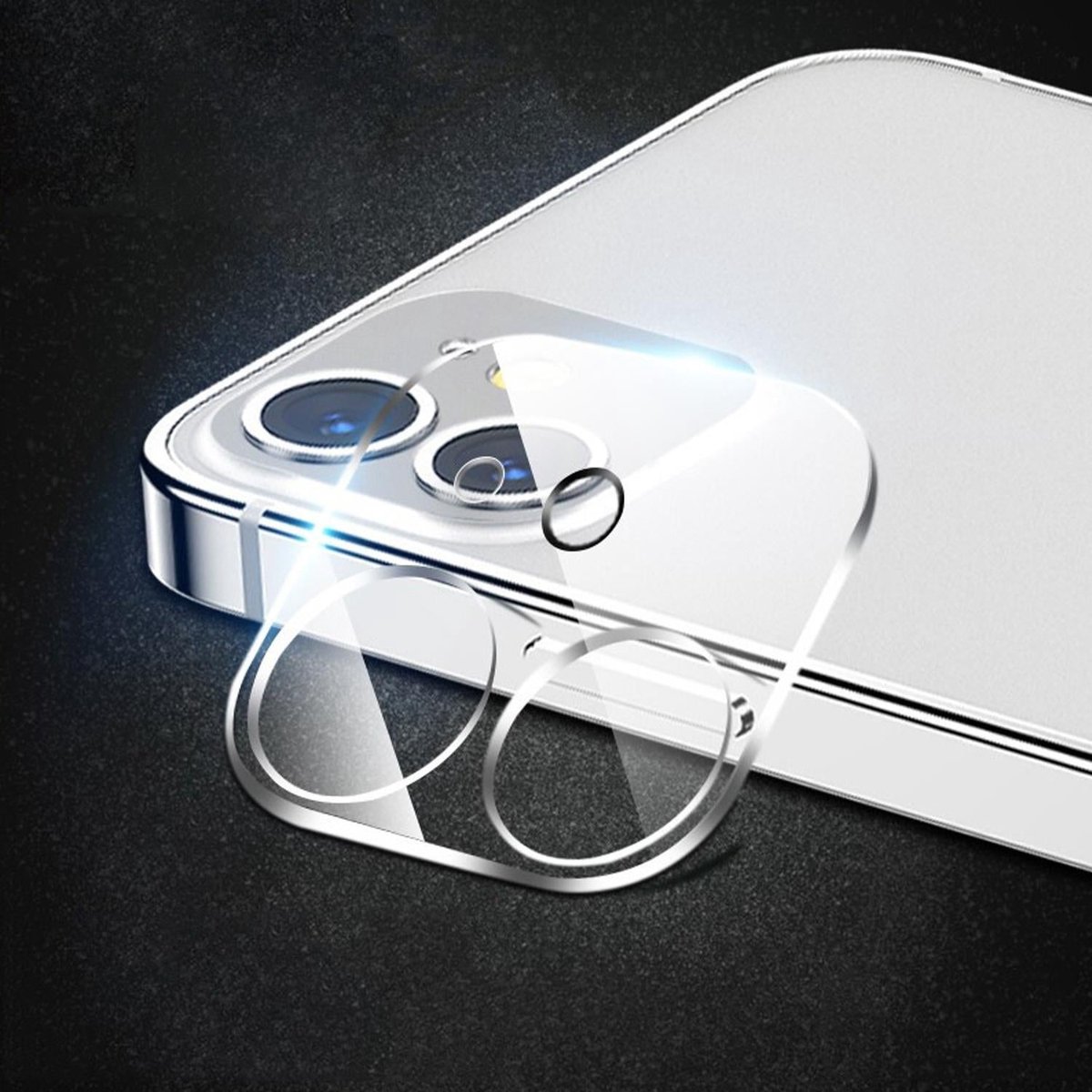 Cadorabo Camera beschermer geschikt voor Apple iPhone 12 MINI - Camera beschermer krasbestendige lens bescherming