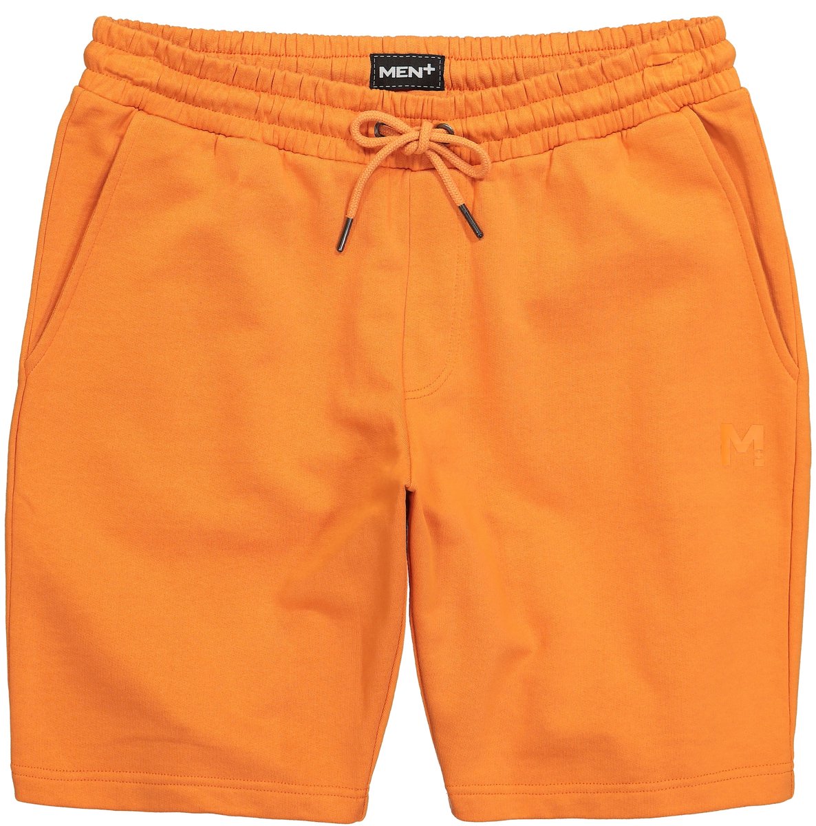 Men Plus - Heren - Sweatbermuda basic elastische tailleband - Donkerabrikoos - Maat 4XL
