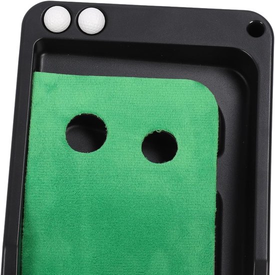 Putting Mat Set - Golf Oefenmat - Golfslag Verbeteren - Automatische Bal Terugkeer - 22 x 15 cm - Groen — afbeelding 4