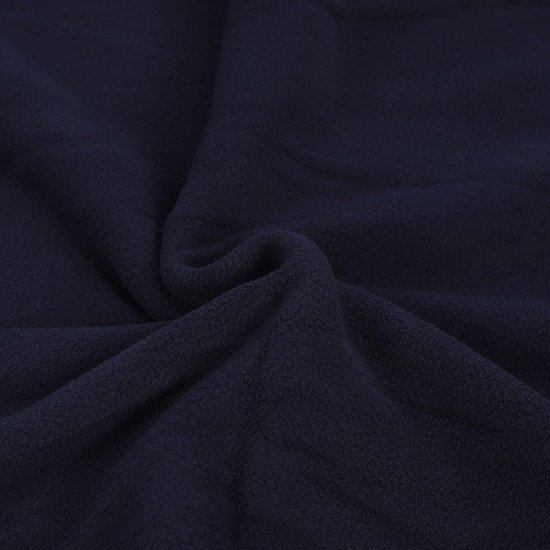 Fleece slaapzak - Reisvoering Dekbed - Kamperen en Reizen - Opvouwbaar en Draagbaar - 185x80cm - Marineblauw — afbeelding 2