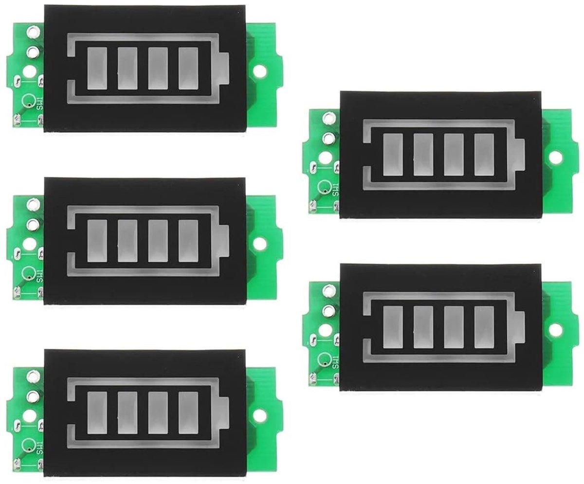 Dailygoods- Batterijpack met Power Indicator - 6/12/24/36/48 V Opslag - Elektrische Voertuibatterij - DIY - 26AWG Draad - Groen - Accu