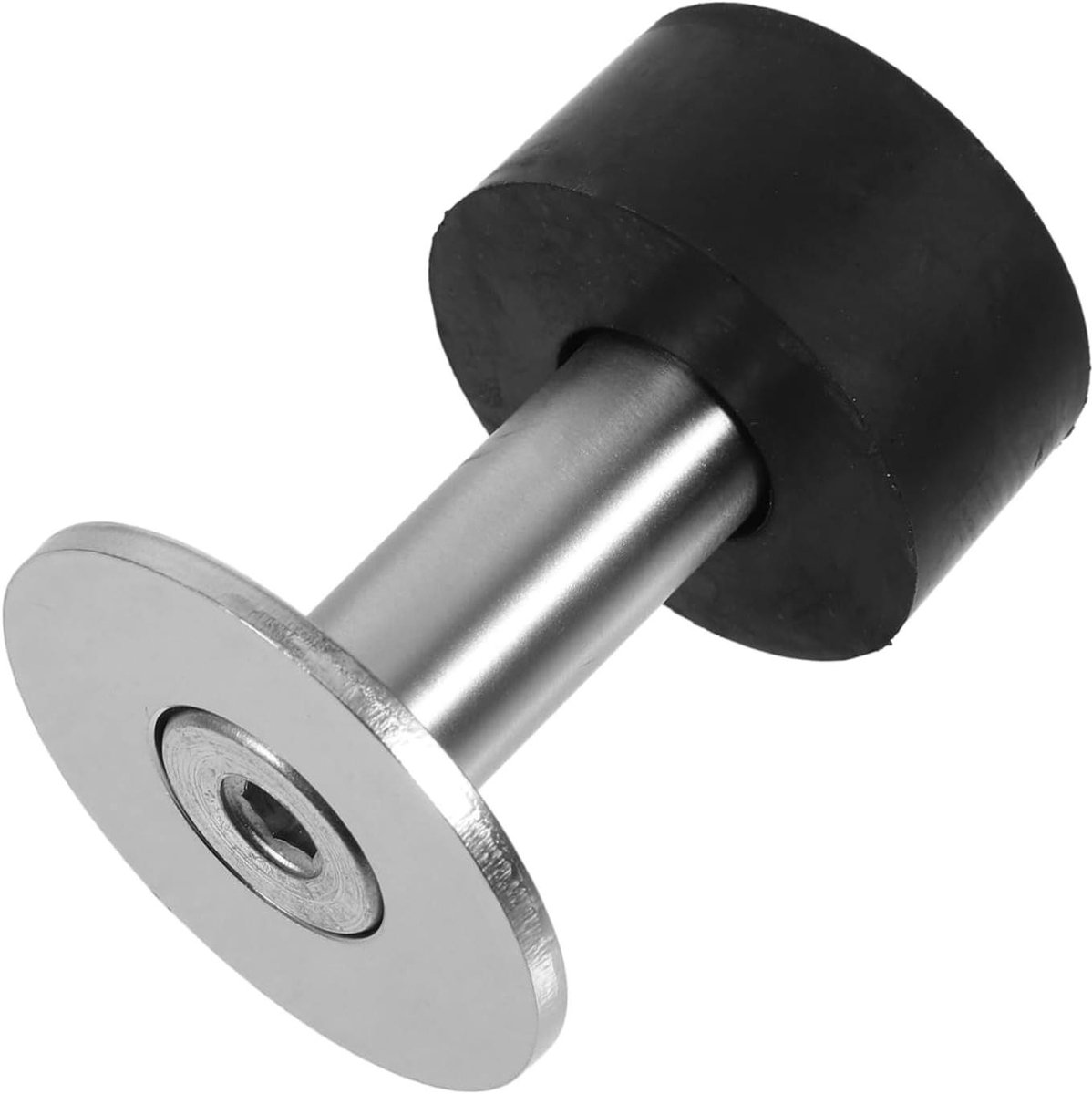 Deurstopper - Deurvanger - Deur Beschermen - Eenvoudige Installatie - 6 x 4.5 cm - Zwart