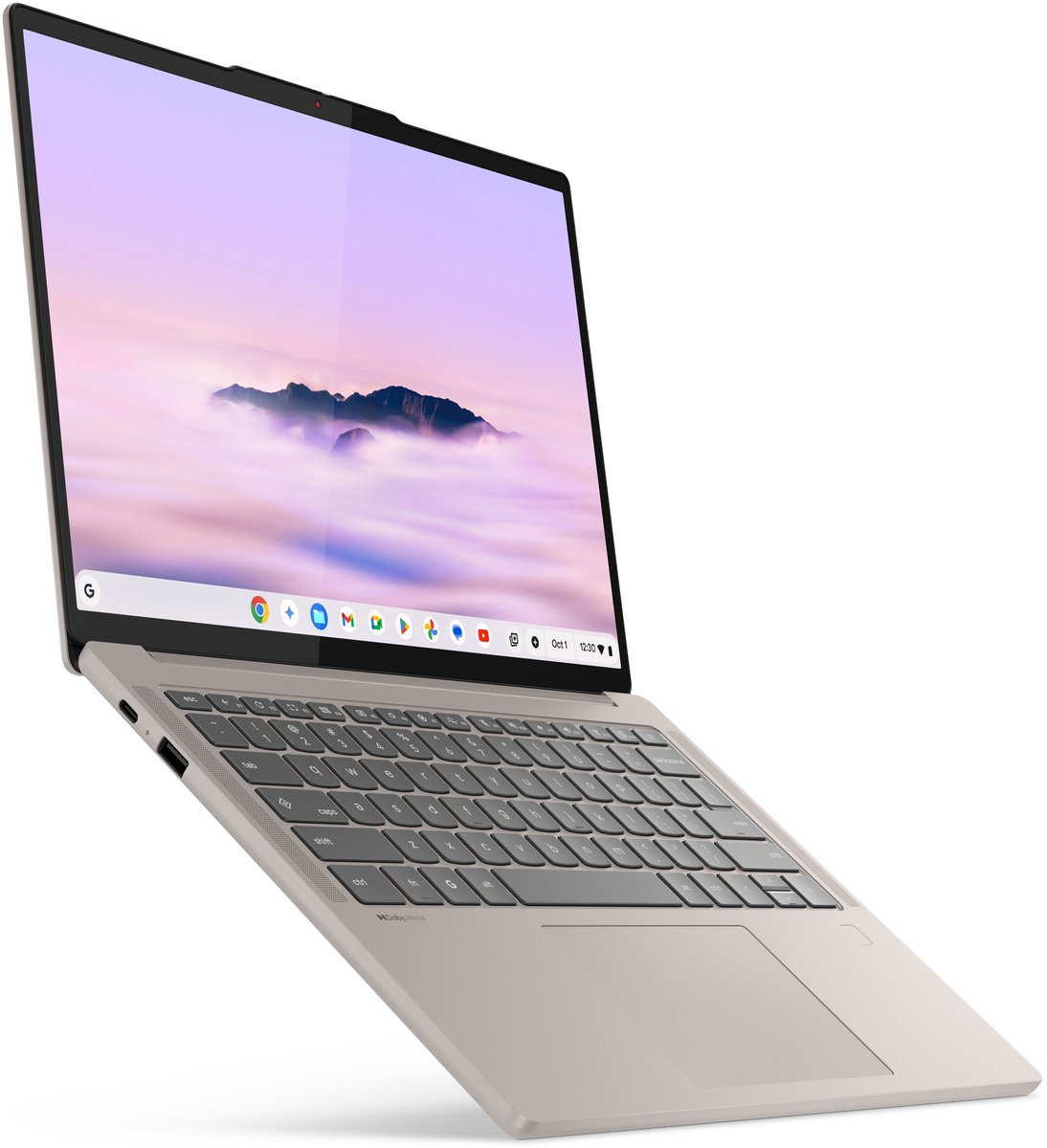 Lenovo Chrome 14M9610 MediaTek 910 Laptop 35,6 cm (14") WUXGA 16 GB LPDDR5x-SDRAM 256 GB UFS Wi-Fi 7 (802.11be) ChromeOS Engels Schelp (kleur) thumbnail 4