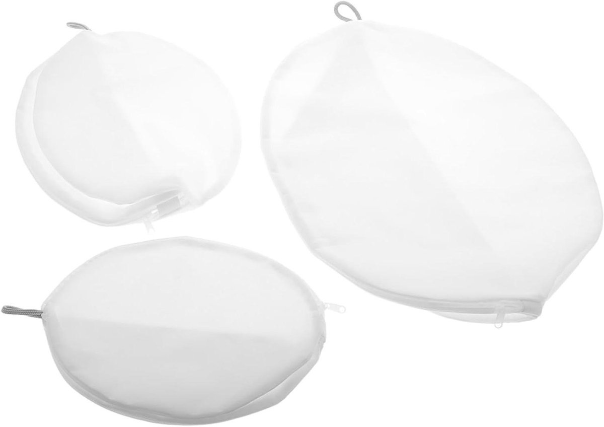 Mesh Waszakken - Delicaat Wasgoed - Beschermend Wassen - Ademend Ontwerp - 3 Stuks - Wit