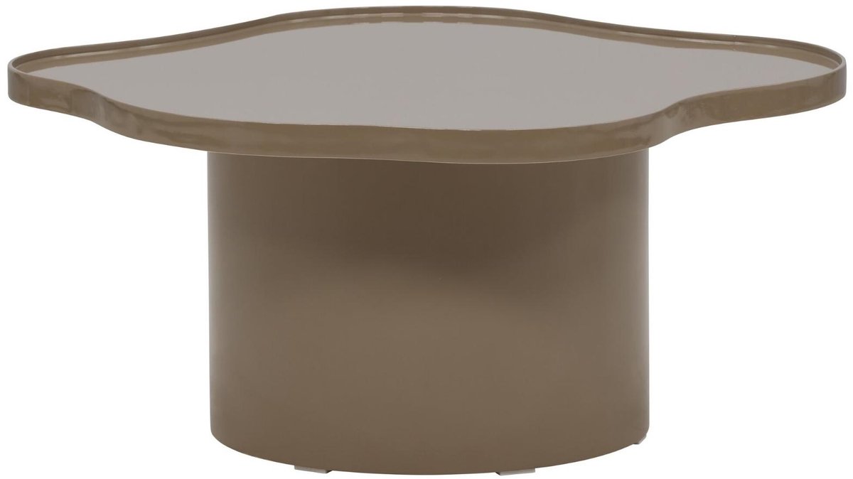 Ilse salontafel Ø90cm bruin.