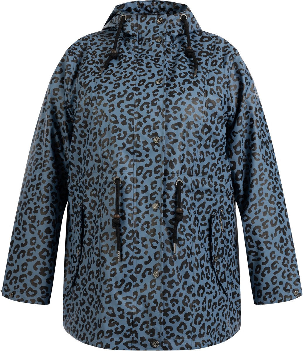Schmuddelwedda Plus size regenjas met luipaardprint
