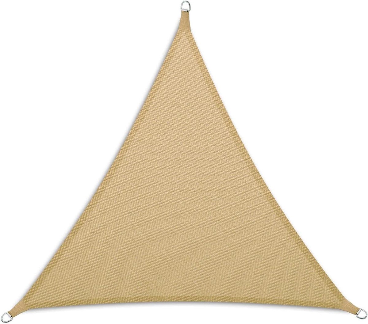 Zonnezeil Driehoek - Zonnedoek Schaduwdoek - Terras Beschermen - Waterafstotend Polyester - 3 x 3 x 3 m - Zandkleurig