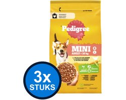3x Pedigree - droog adult mini kip 1,4kg - Hondenvoer - 1.4 kg