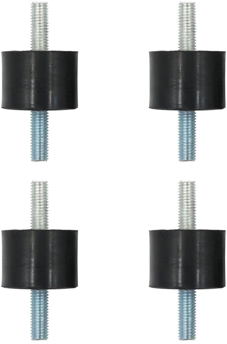 Rubber Shock Absorber met Schroeven, Vibration Damper voor Waterpompen en Luchtcompressoren, Metalen Buffers, Anti-Vibratie Oplossingen (4, 40 x 30, M10 x 25)