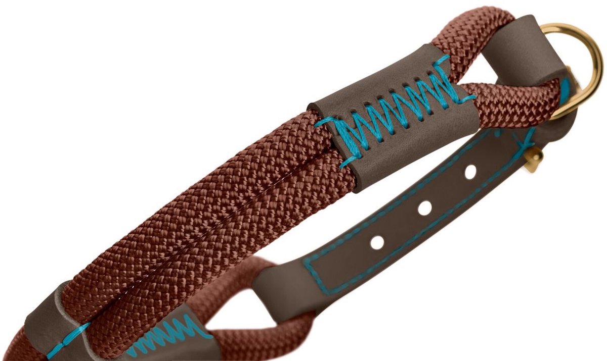 Hunter Halsband Malia Chocolade&Donkerbruin - Hondenhalsband - 50 cm
