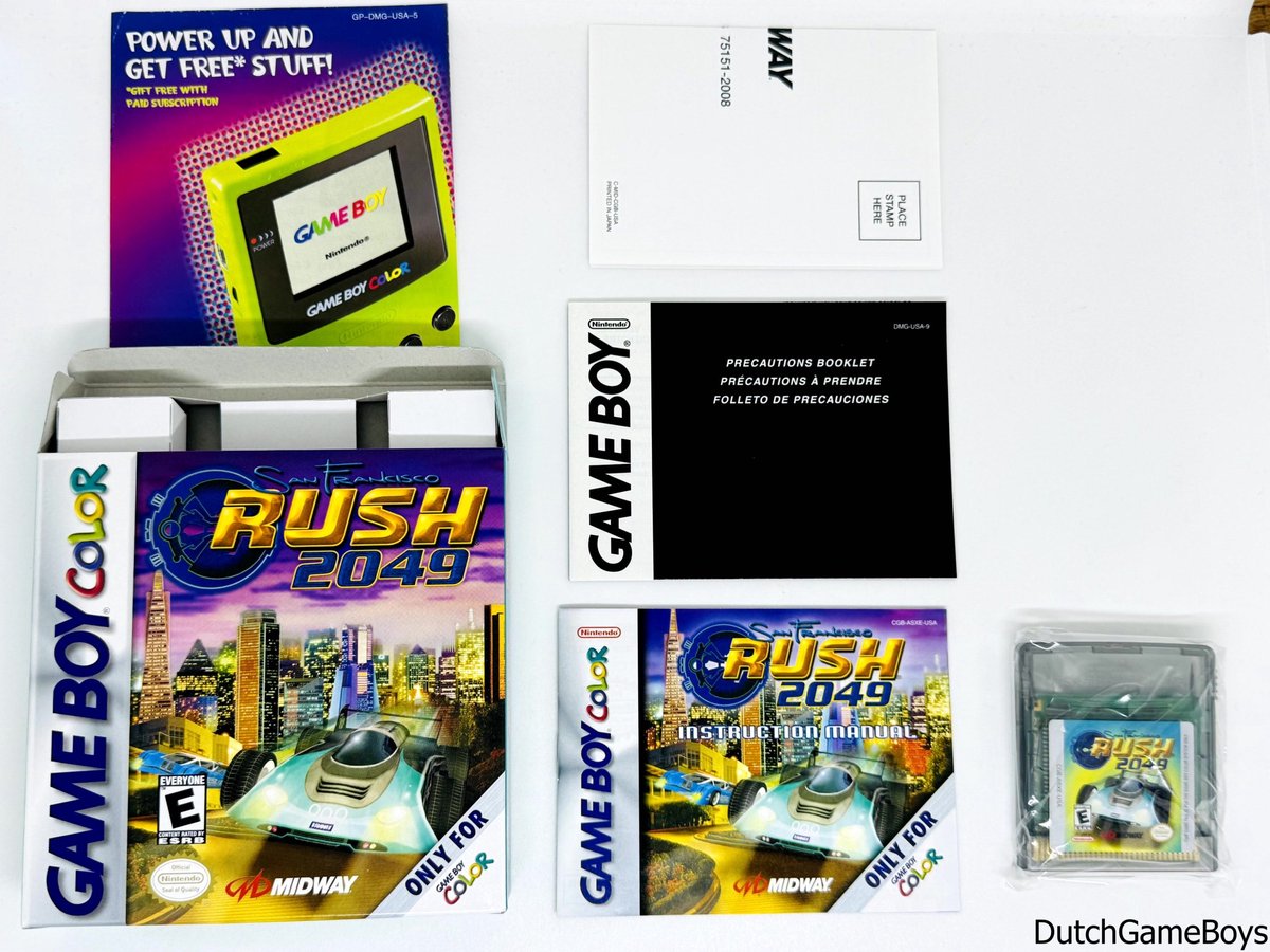Gameboy Color - San Francisco Rush 2049 + Reg. Card - USA - VGC