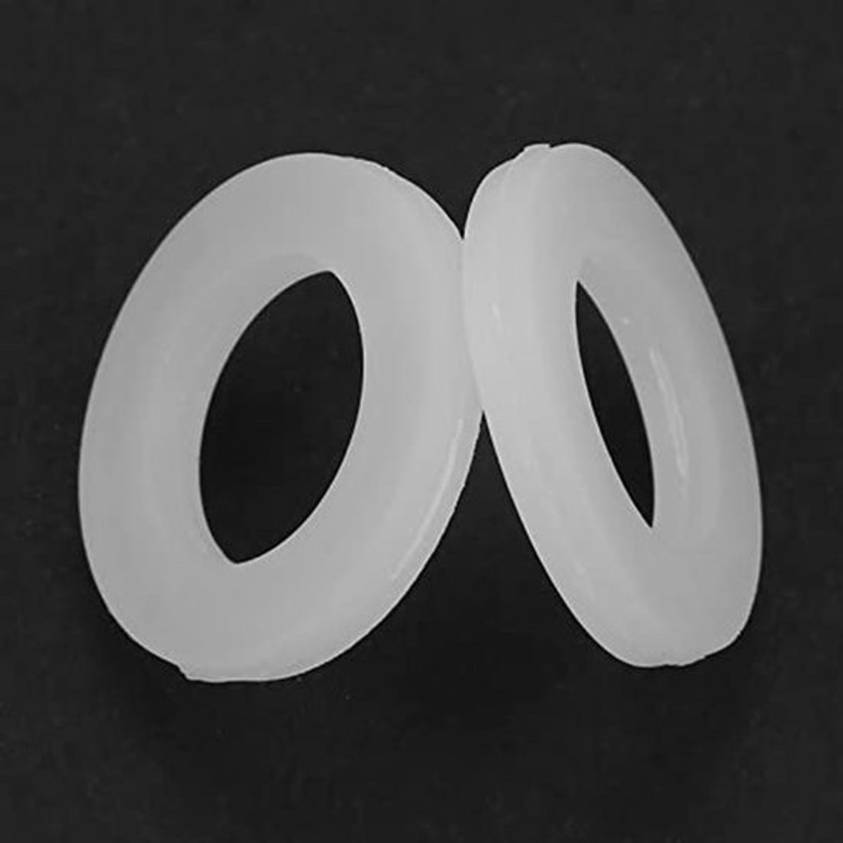 12-delige sluitring Silicon Shaft Lock Washer Witte siliconen Afdichtring Pakking Grommet Montageset voor balgslangen (1/2 ")
