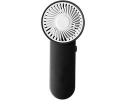 Trendoz Cooling Mini handventilator - zwart - 6.5 x 15 cm - verkoeling in zomer - Op batterijen