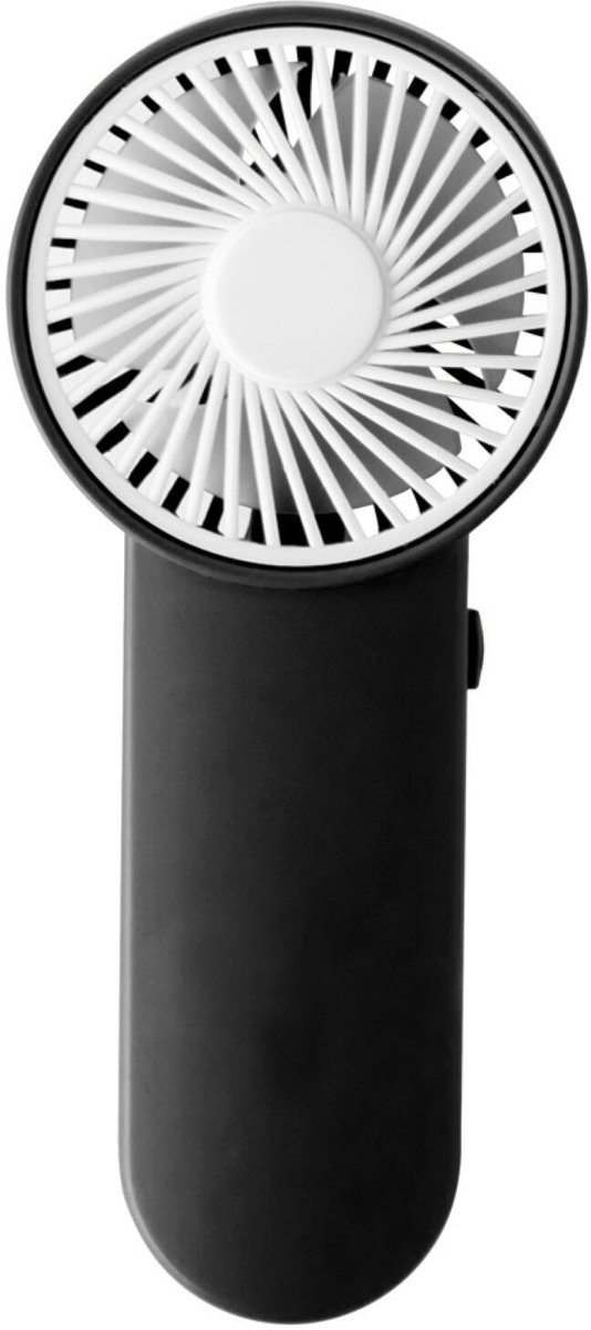 Trendoz Cooling Mini handventilator - zwart - 6.5 x 15 cm - verkoeling in zomer - Op batterijen