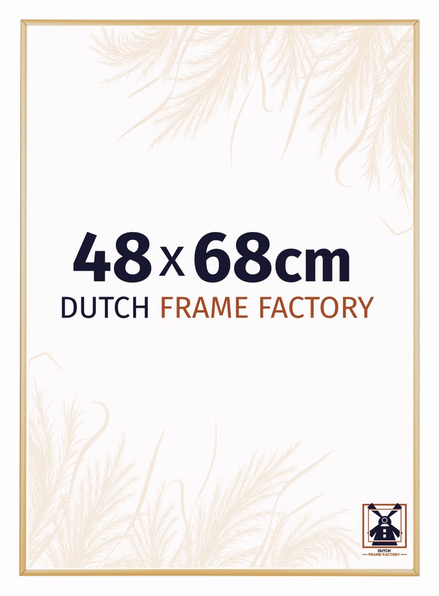 Dutch Frame Factory Fotolijst 48x68 cm - Aluminium - Goud Vintage - Kampen