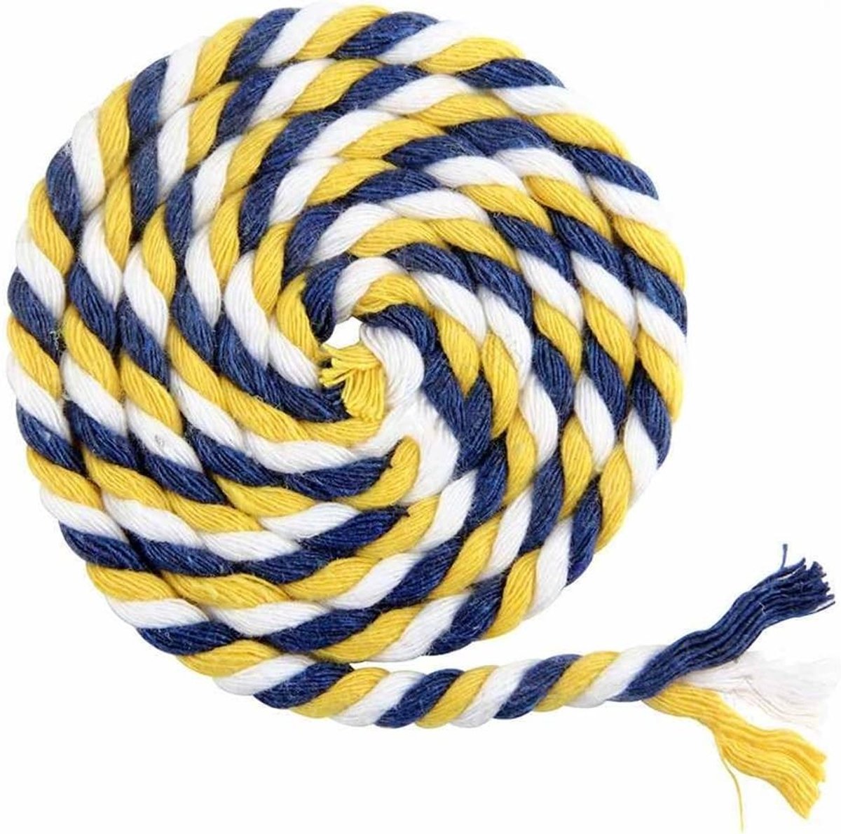 Kleurrijke Gevlochten Katoenen Touw van 100 m, 6 mm Dikte, Perfect voor Macramé, DIY Projecten en Wanddecoratie
