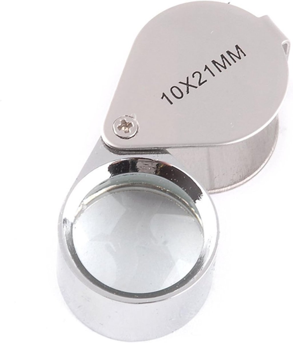 Horloge- en juweliersloep met 10x vergroting en 21 mm lens voor precisiewerk en detailweergave
