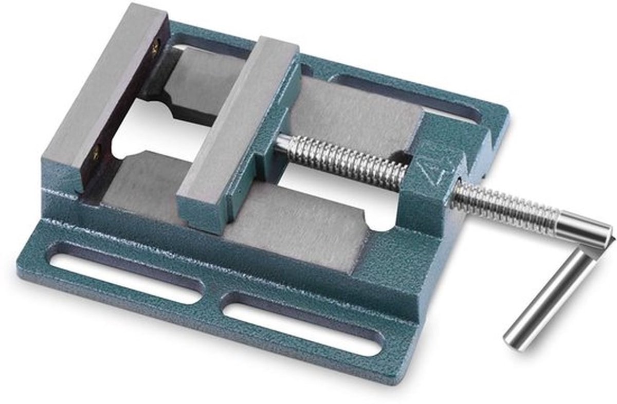 4 Inch Kolom Boor Mechanische Vice Tafel Klem Rotabele Basis Met Druksluiting