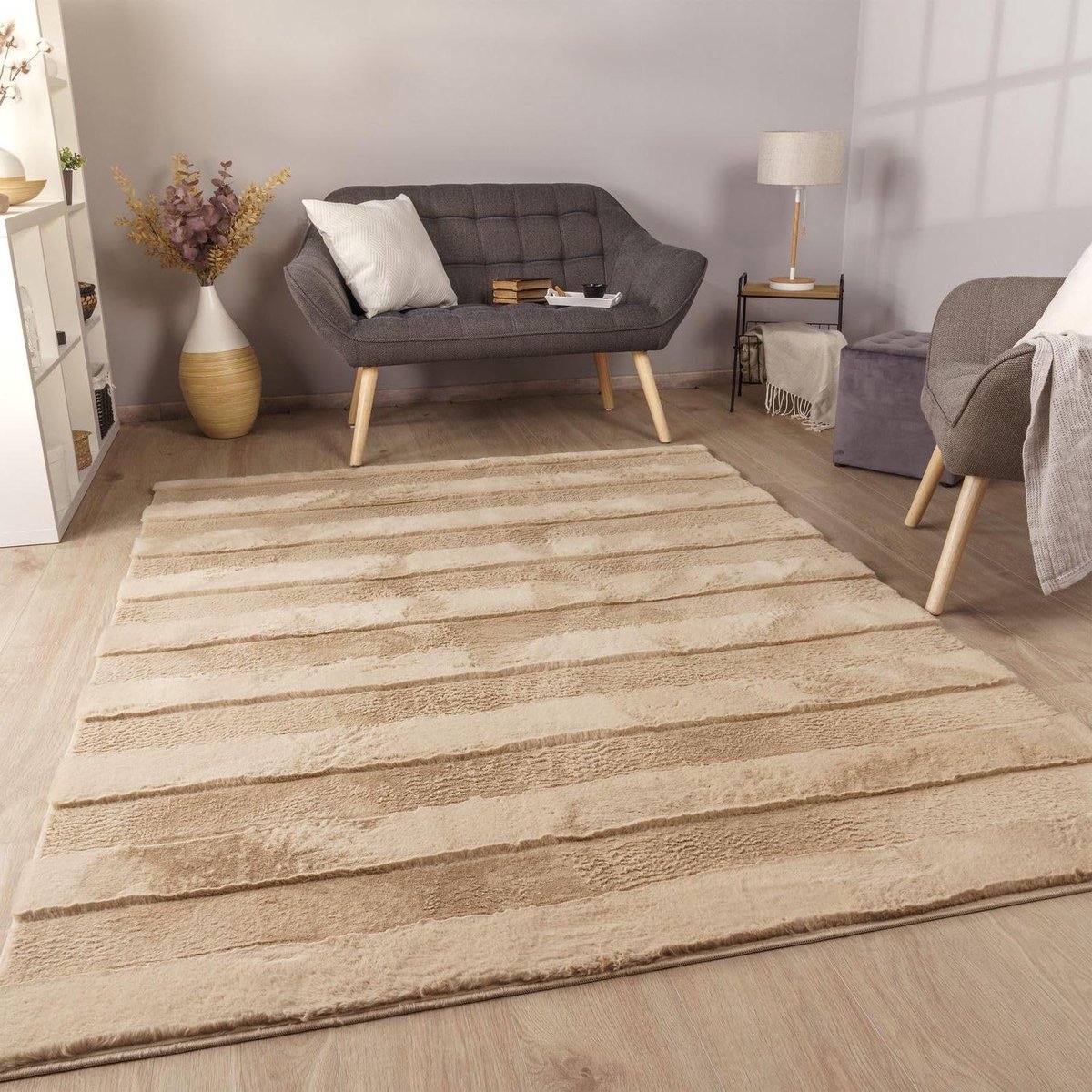 Hoogpolig Vloerkleed - Shaggy Tapijt - Woonkamer Decoratie - Machinegeweven Polyester - 60