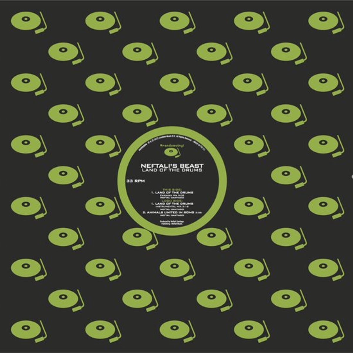 NEFTALI'S BEAST - LAND OF THE DRUMS 12"