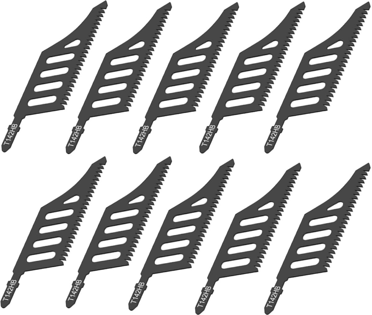 T-Shank Jigsaw Blades voor Hout en Kunststof, Carbon Staal, 112 mm, Snijgereedschap en Accessoires voor Precisiewerk