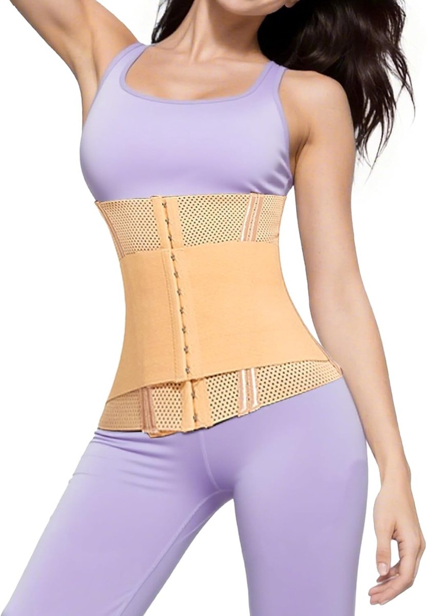 Effectieve Taille Trainer voor Vrouwen, Ademend Mesh Lichaamshaper, Zweetband voor Sport en Dagelijks Gebruik, Ideaal voor Herstel na Zwangerschap