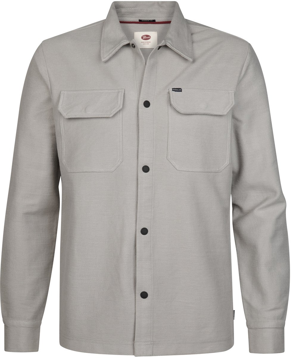 Petrol Industries - Heren Katoenen utility overshirt forgemark - Zwart - Maat S