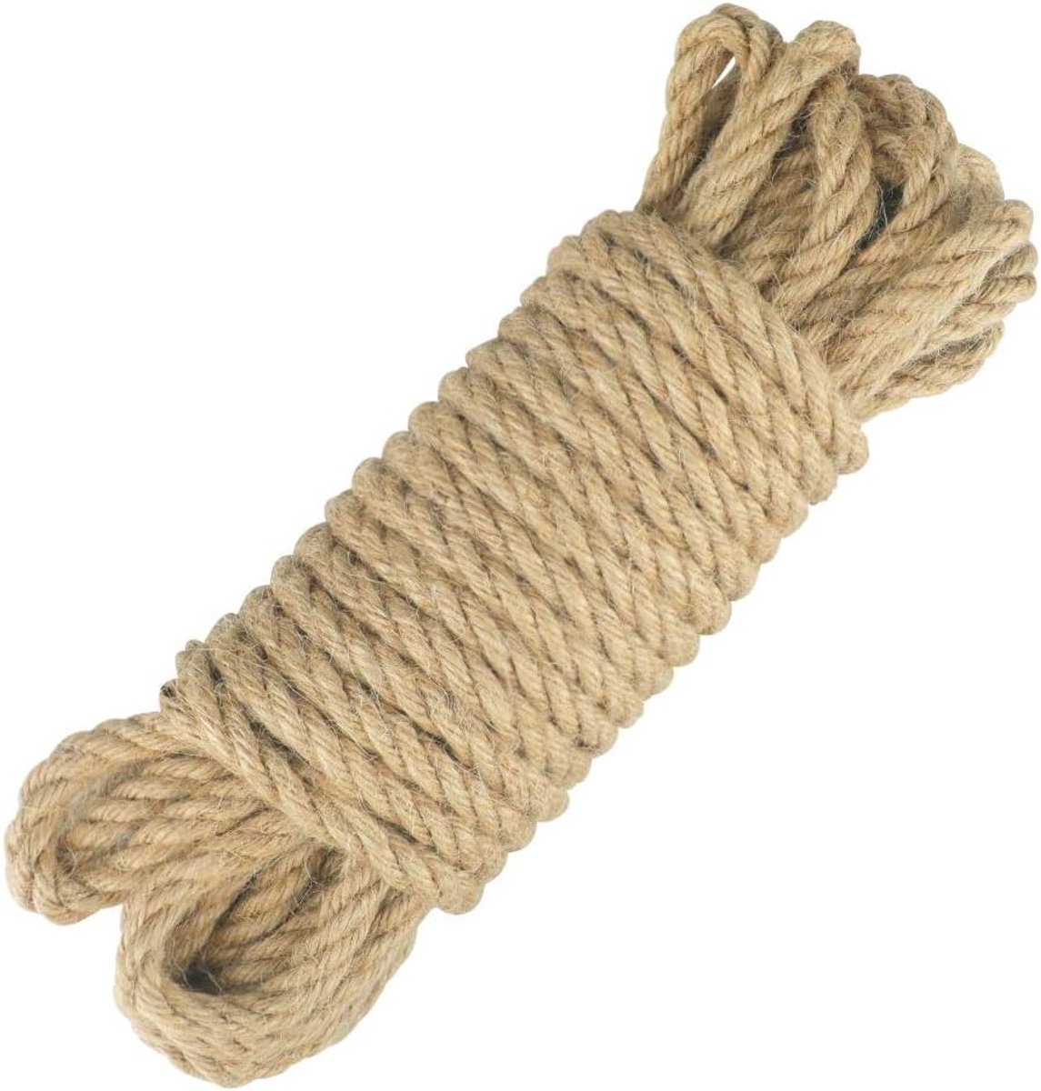 Henneptouw 8 mm Dikte 10 m Lengte voor Creatieve Projecten, Meubeldecoratie, Tuinieren en Krabpalen