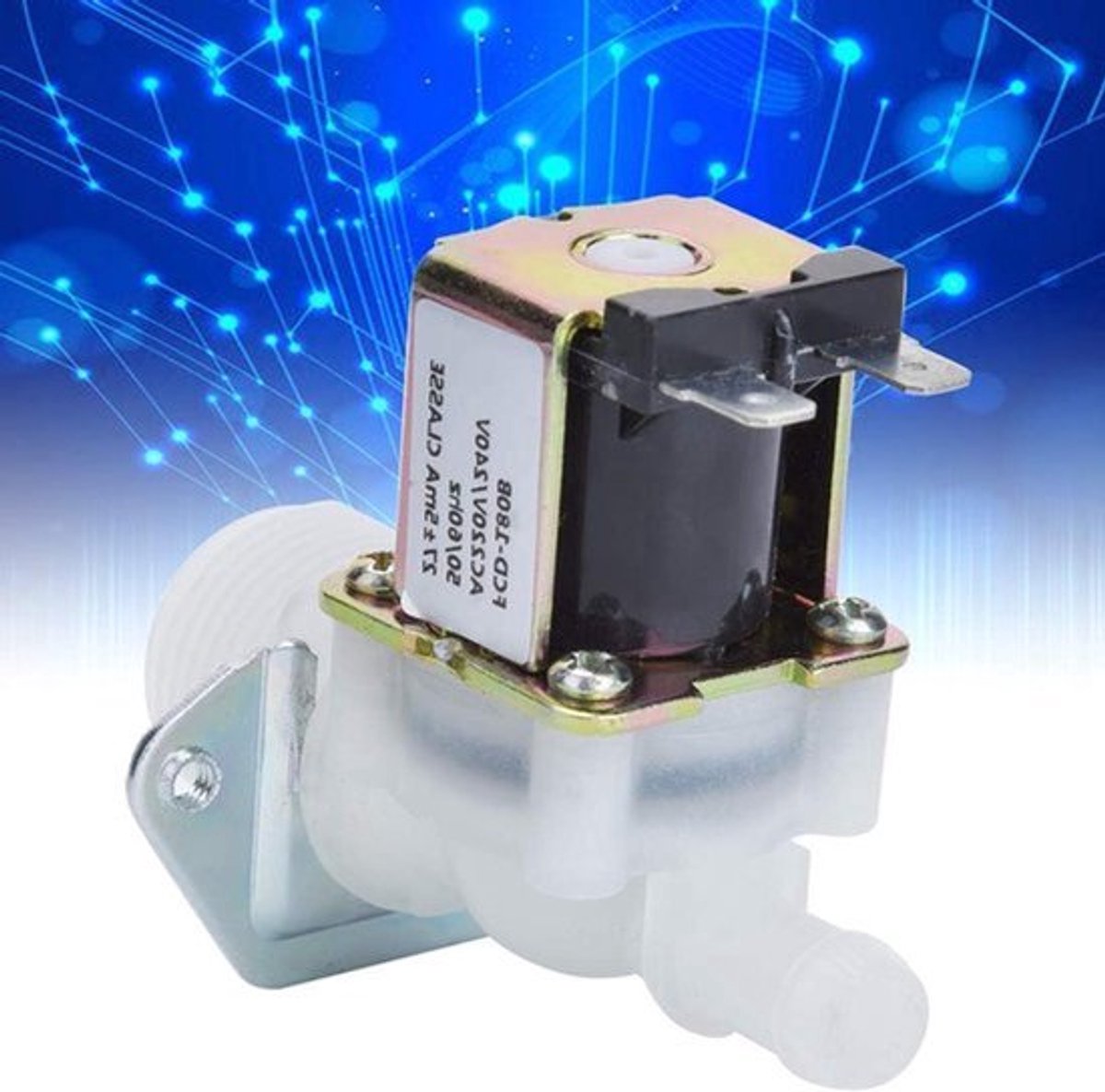 Waterklep 220V voor vaatwasser en koelkast - Regelklep Plastic connector