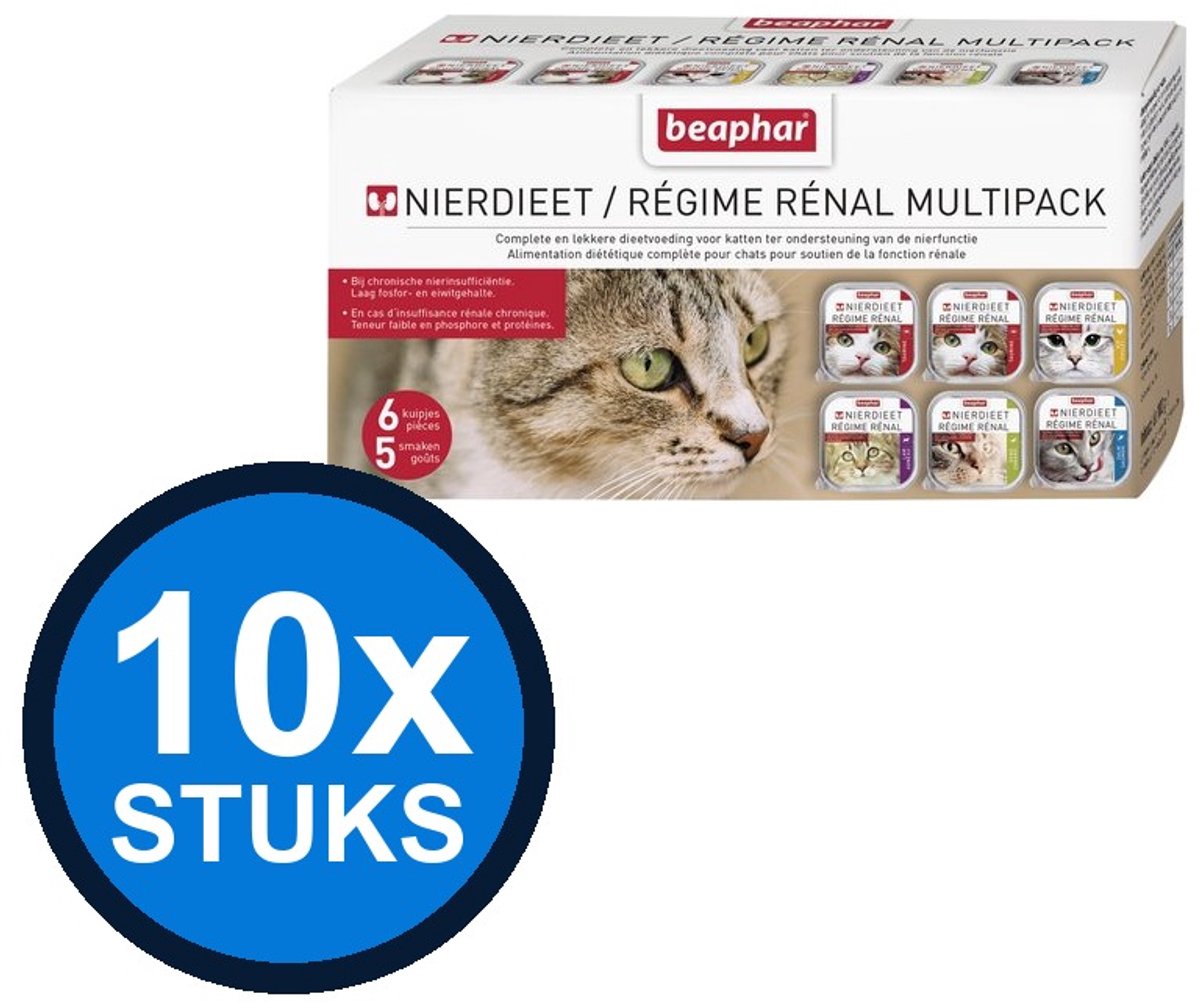 10x Beaphar – nierdieet kat multipack 6x100gr – Kattenvoer Natvoer – 600 g 10x Beaphar – nierdieet kat multipack 6x100gr – Kattenvoer Natvoer – 600 g