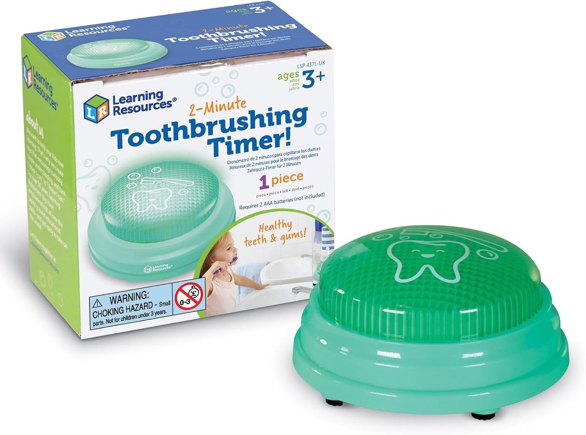 Thijox - 2 Minuten Tandenpoetsen Timer voor Kinderen - Speelse Tandenpoets Timer - Leerzaam en Leuk - Ideaal voor Thuis en op School - Kleur: Blauw