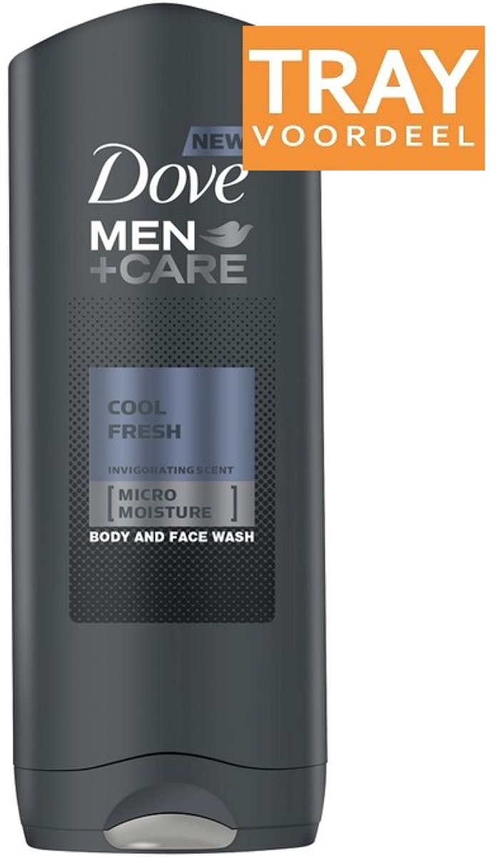DOVE MEN+CARE COOL FRESH BODY AND FACE WASH DOUCHEGEL 12 X 400 ML