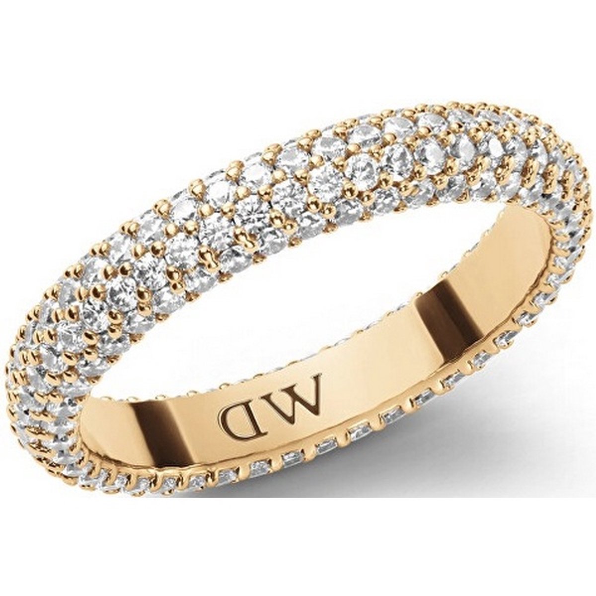 DANIEL WELLINGTON PAVE DW0040064 - 62 MM - GOLD-PLATED RING MET ZIRKONIA'S 1 STUK
