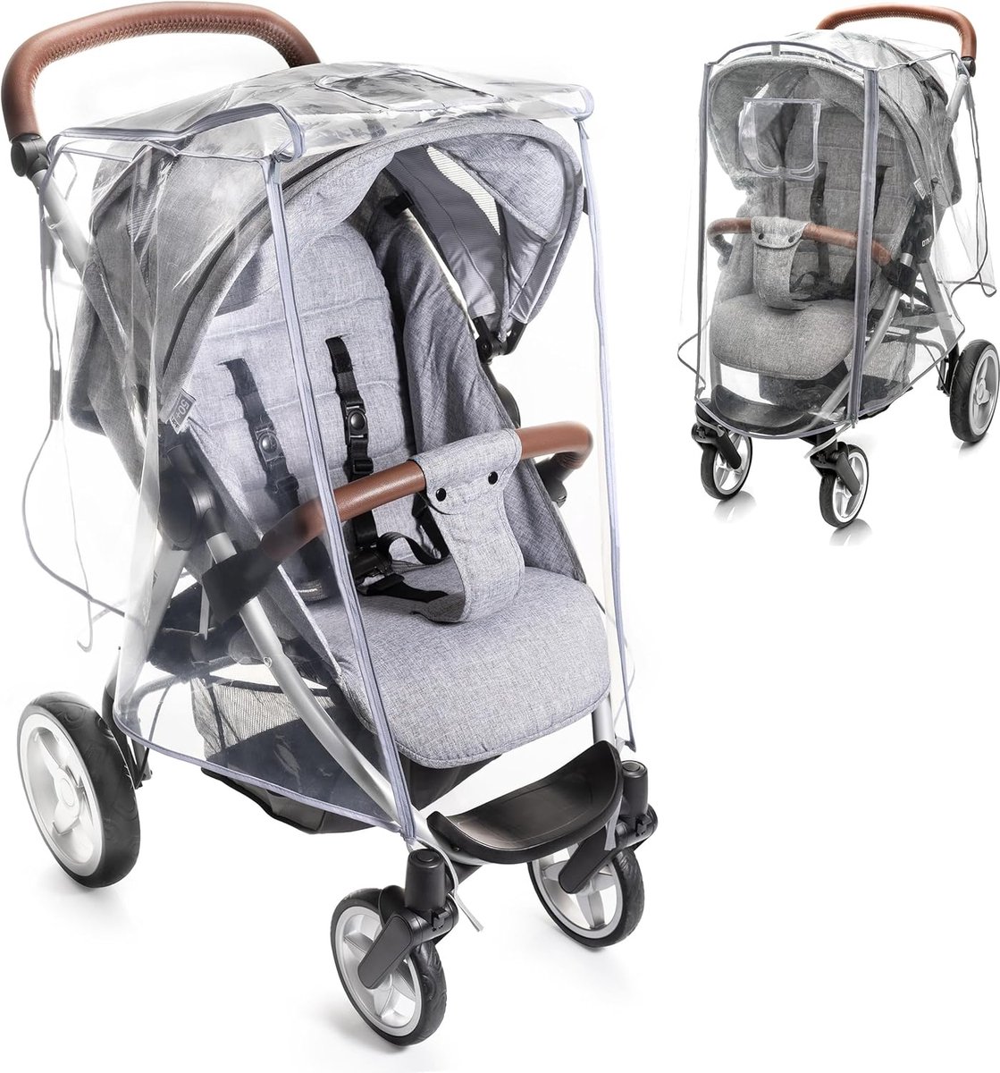 SnelShoppen - Universele Regenhoes Buggy Deluxe - Waterdichte Ritssluiting, Klittenbandsluiting, Contactraampje - Ideaal voor Sportwagens en Buggy's -
