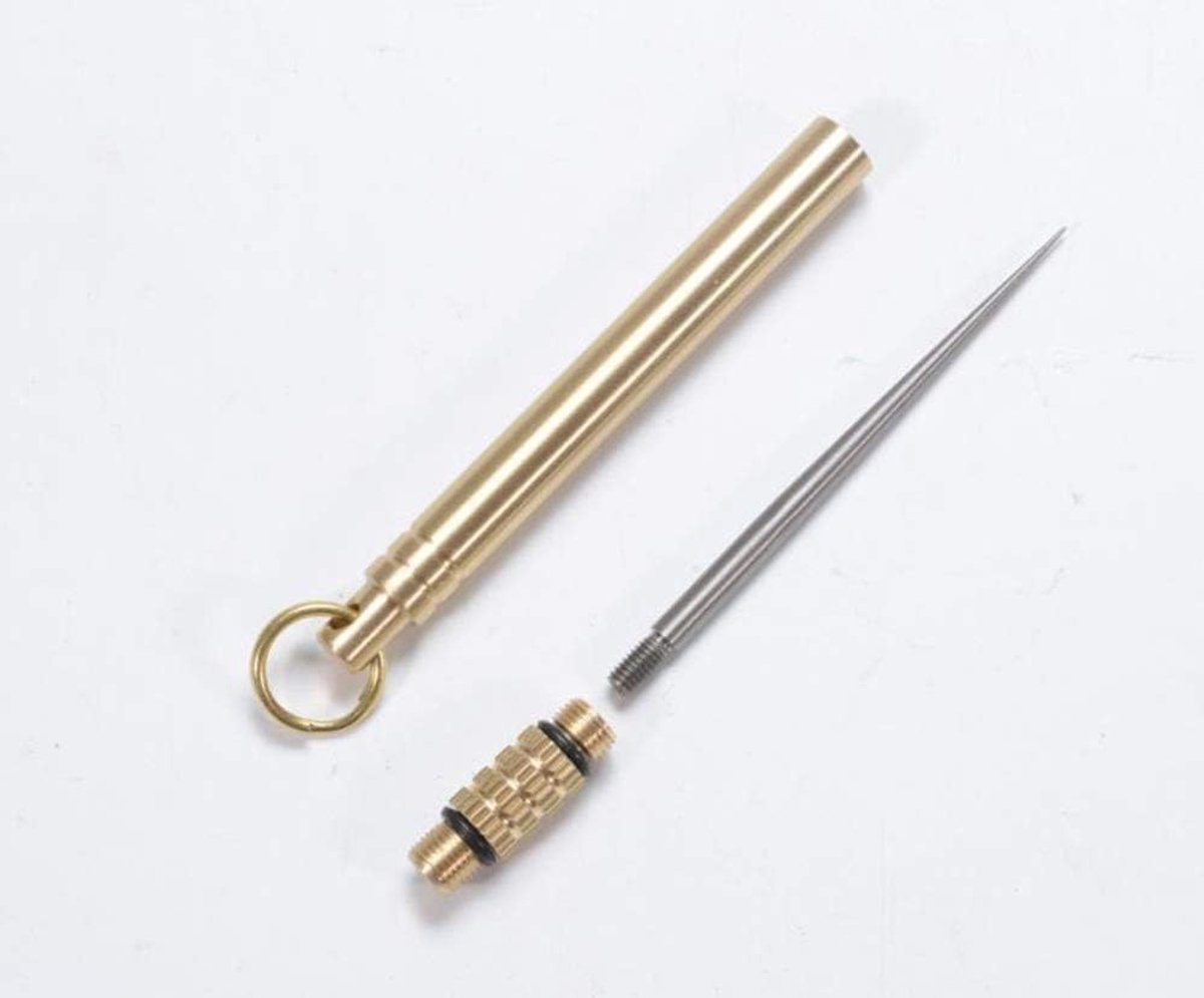 Draagbare titanium tandenstokers met sleutelhanger - herbruikbare pocket tandenstokers voor kamperen, reizen en picknicken