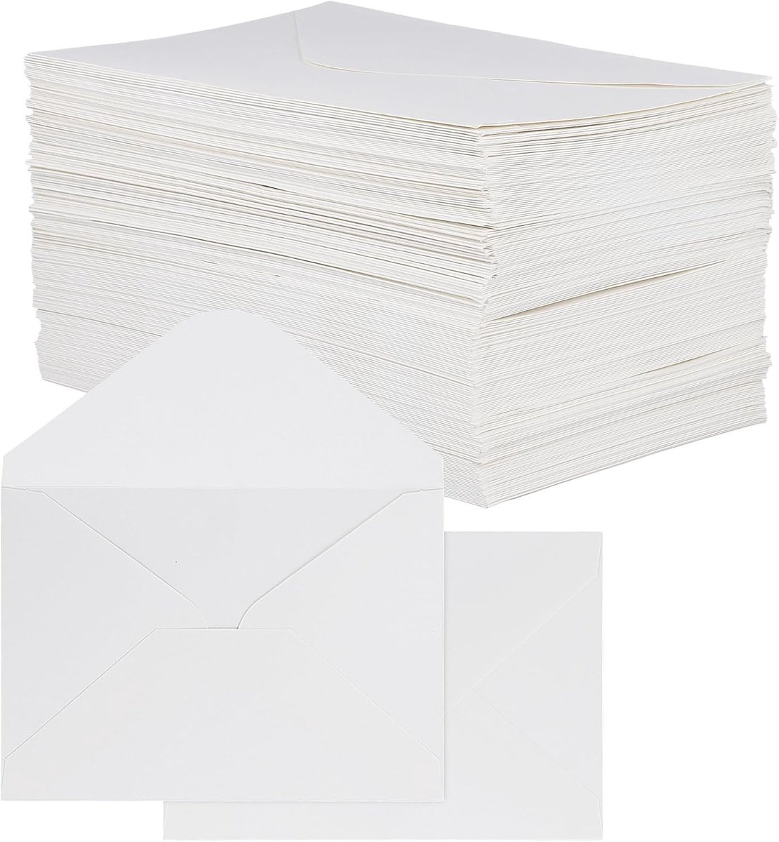200 Stuks Kleine Witte Enveloppen 150gsm A5 Kaarten Envelop voor Uitnodigingen, Verjaardagskaarten en Brieven, 229 x 162mm