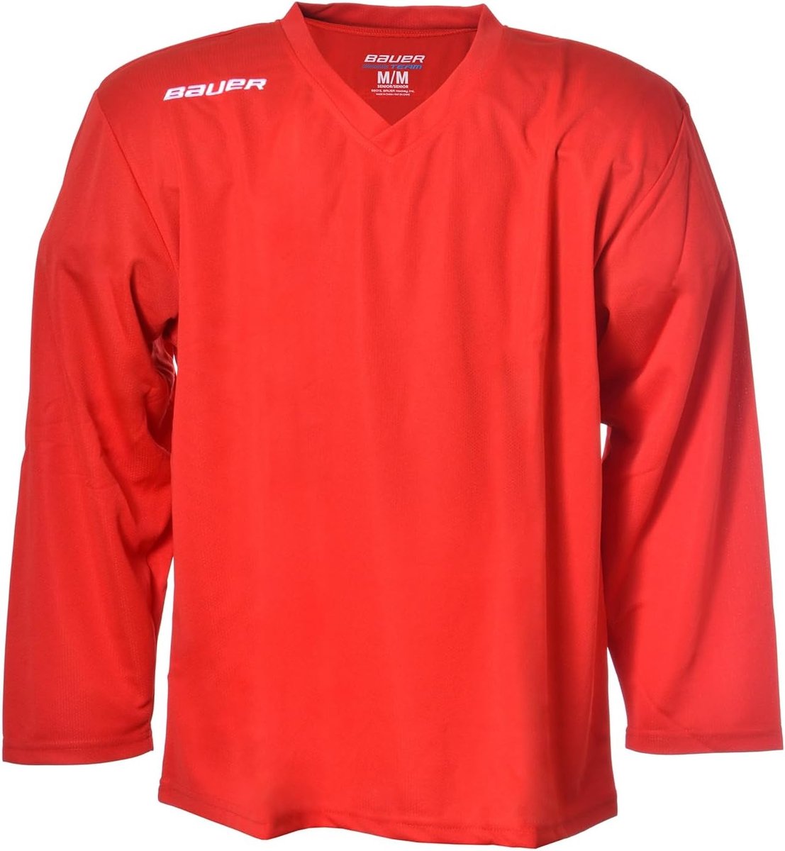 IJshockey oefenjersey jeugd M/L - rood - lichtgewicht mesh - ideaal voor trainingen - ShopVlot