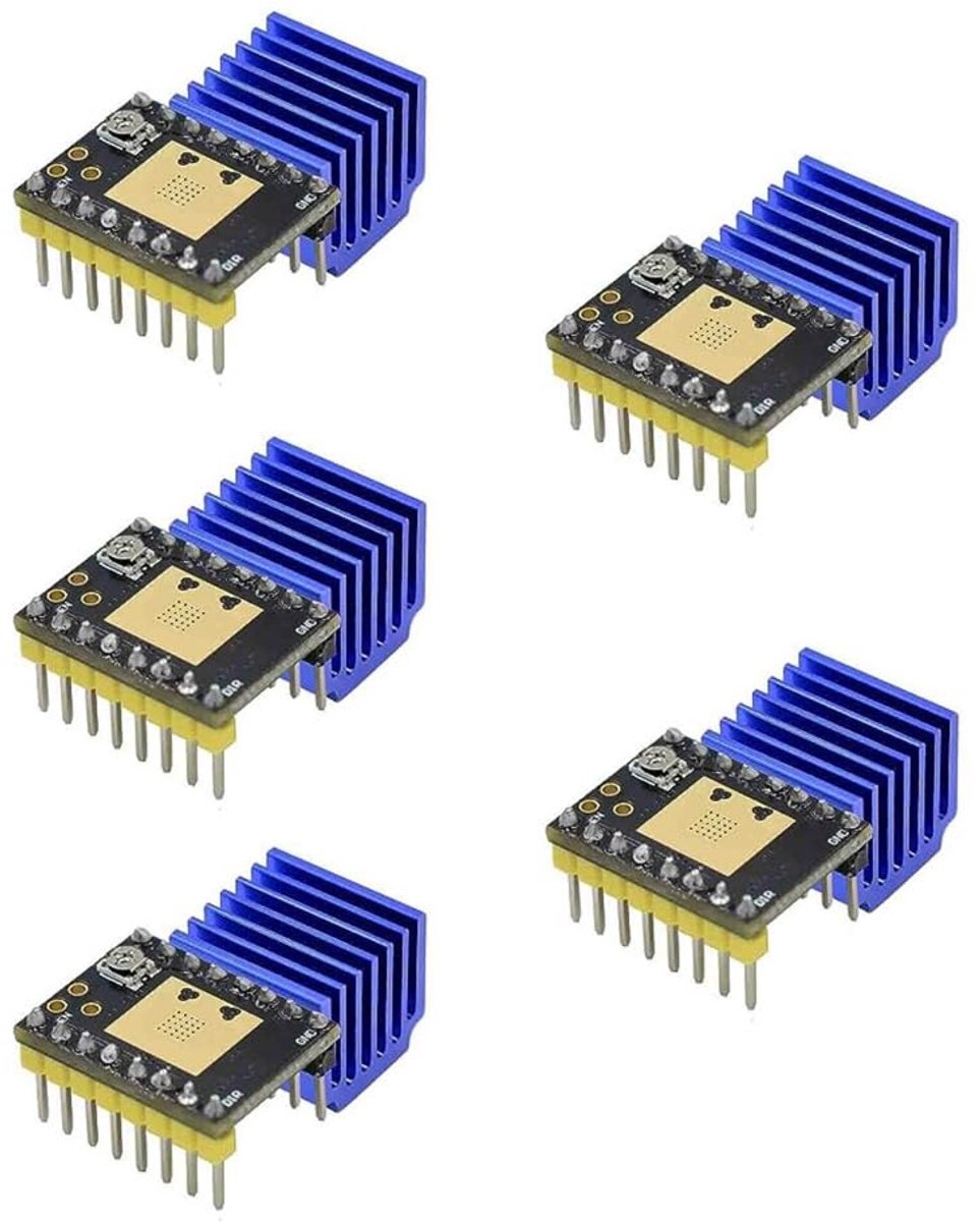 Stepper motor driver 5pcs - TMC2209/TMC2208 - 2.5A UART - ideaal voor precisiebesturing - ShopVlot