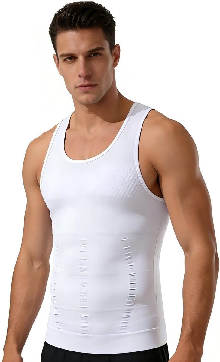 Tanktop heren slim - figuurvormend - slank model - ideaal voor onder kleding - ShopVlot