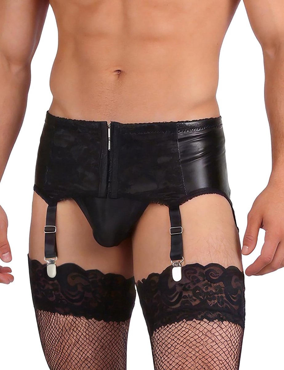 Jarretelgordel heren S-XL - PU-leer - Sexy ondergoed - Perfecte pasvorm - ShopVlot